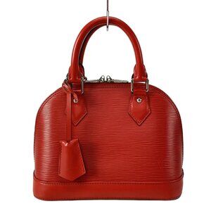 Auth LOUIS VUITTON Alma BB M41160 Coquelicot Epi - SN4195 Handbag Epi Leather